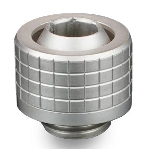 Thermal Grizzly DeltaMate Compression Fitting, Brass, G1/4 Thread - Nickel, ST13