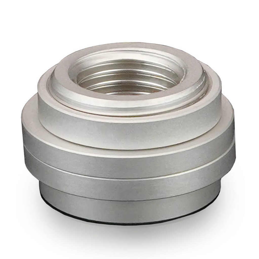 Thermal Grizzly DeltaMate Pass-Through Fitting, G1/4 Thread - Matte Nickel-Plated