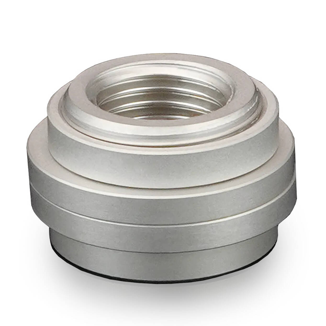 Thermal Grizzly DeltaMate Pass-Through Fitting, G1/4 Thread - Matte Nickel-Plated