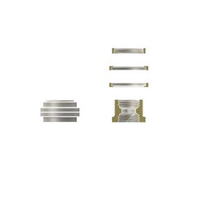 Thermal Grizzly DeltaMate Pass-Through Fitting, G1/4 Thread - Matte Nickel-Plated