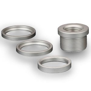 Thermal Grizzly DeltaMate Pass-Through Fitting, G1/4 Thread - Matte Nickel-Plated