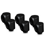 Thermal Grizzly DeltaMate Rotary Fitting - 90, black, pack of 6