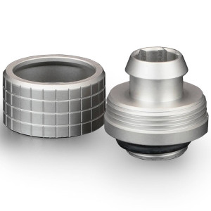Thermal Grizzly DeltaMate Compression Fitting, Brass, G1/4 Thread - Nickel, ST16, Pack of 6 : image 2