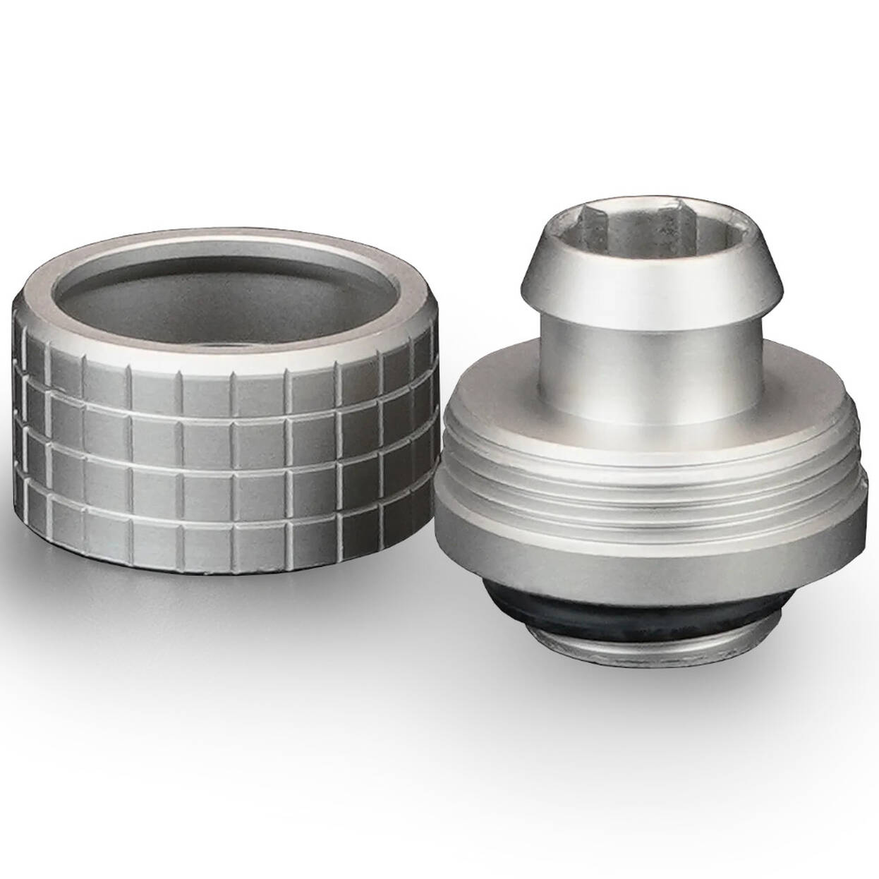 Thermal Grizzly DeltaMate Compression Fitting, Brass, G1/4 Thread - Nickel, ST16, Pack of 6 : image 2