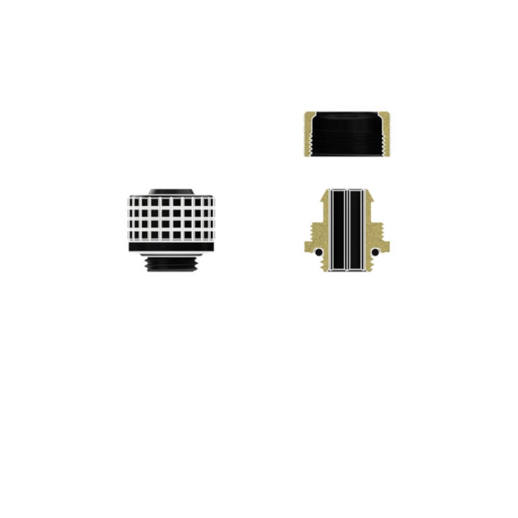 Thermal Grizzly DeltaMate Compression Fitting, Brass, G1/4 Thread - Black, ST13