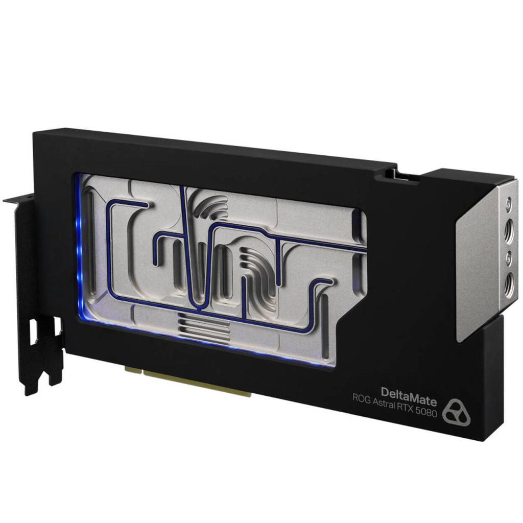 Thermal Grizzly DeltaMate 5080 Astral GPU Water Cooler, ARGB, with Backplate - Acrylic, Black