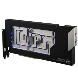 Thermal Grizzly DeltaMate 5080 Astral GPU Water Cooler, ARGB, with Backplate - Acrylic, Black