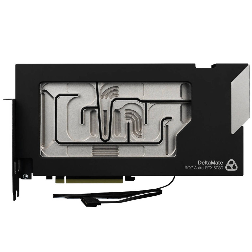 Thermal Grizzly DeltaMate 5080 Astral GPU Water Cooler, ARGB, with Backplate - Acrylic, Black