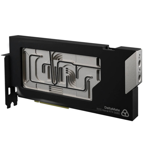 Thermal Grizzly DeltaMate 5080 Astral GPU Water Cooler, ARGB, with Backplate – Acrylic, Black