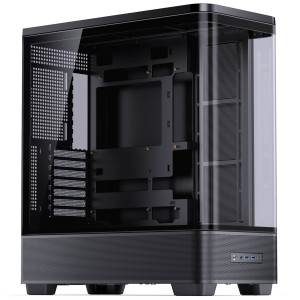 Jonsbo TK-5 PC Case, Mid Tower, ATX, Tempered Glass - Black