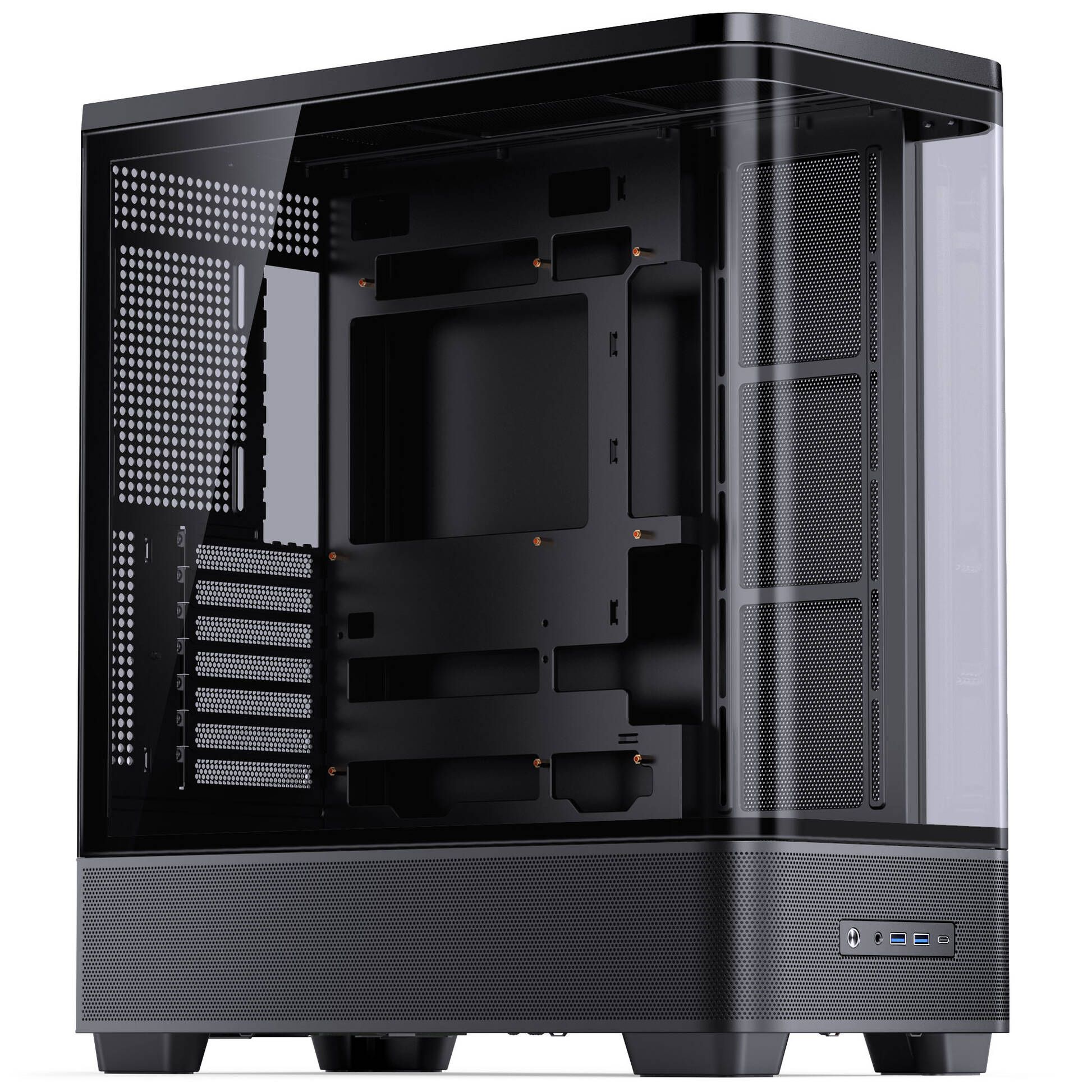 Jonsbo TK-5 PC Case, Mid Tower, ATX, Tempered Glass - Black