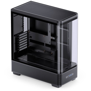 Jonsbo TK-5 PC Case, Mid Tower, ATX, Tempered Glass - Black
