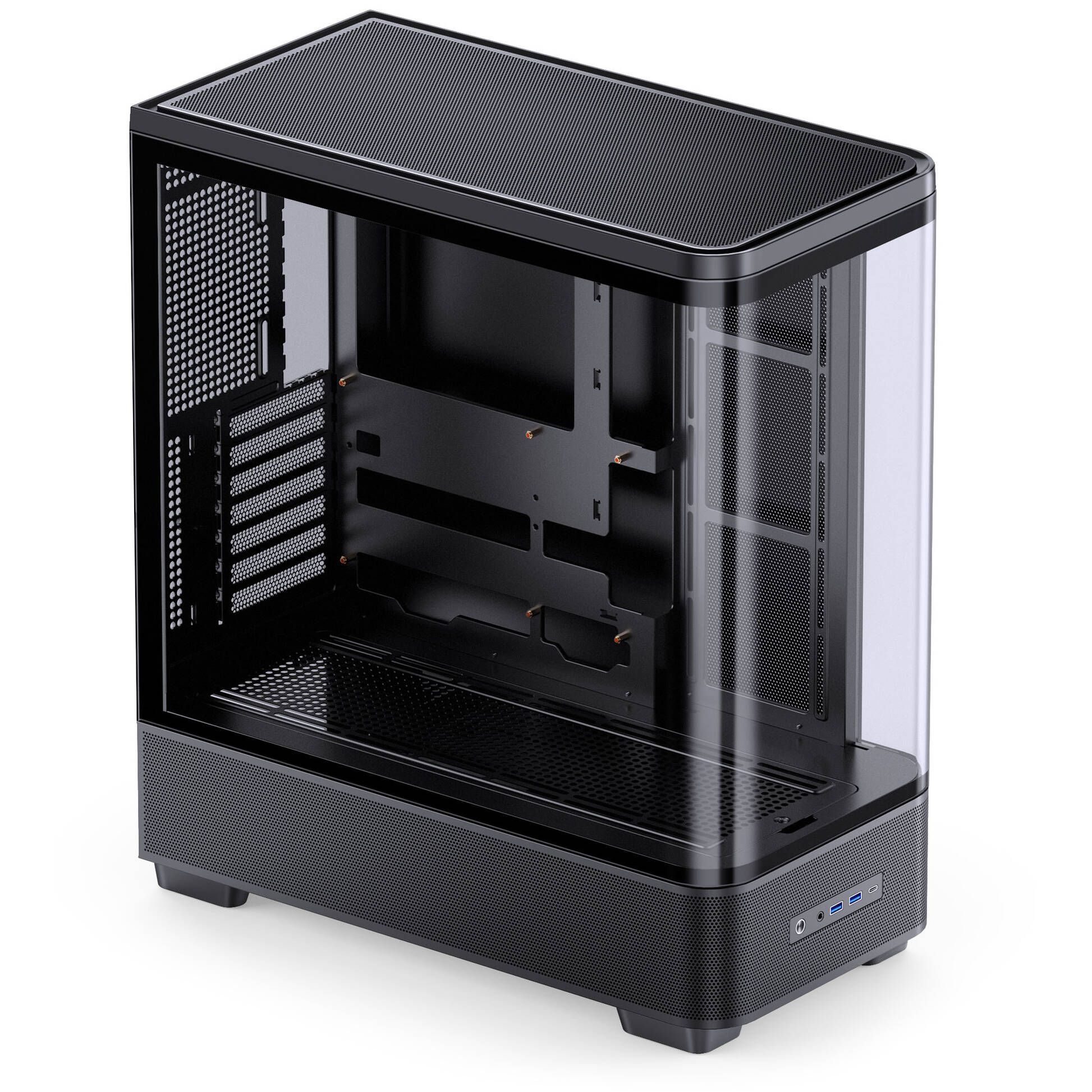 Jonsbo TK-5 PC Case, Mid Tower, ATX, Tempered Glass - Black
