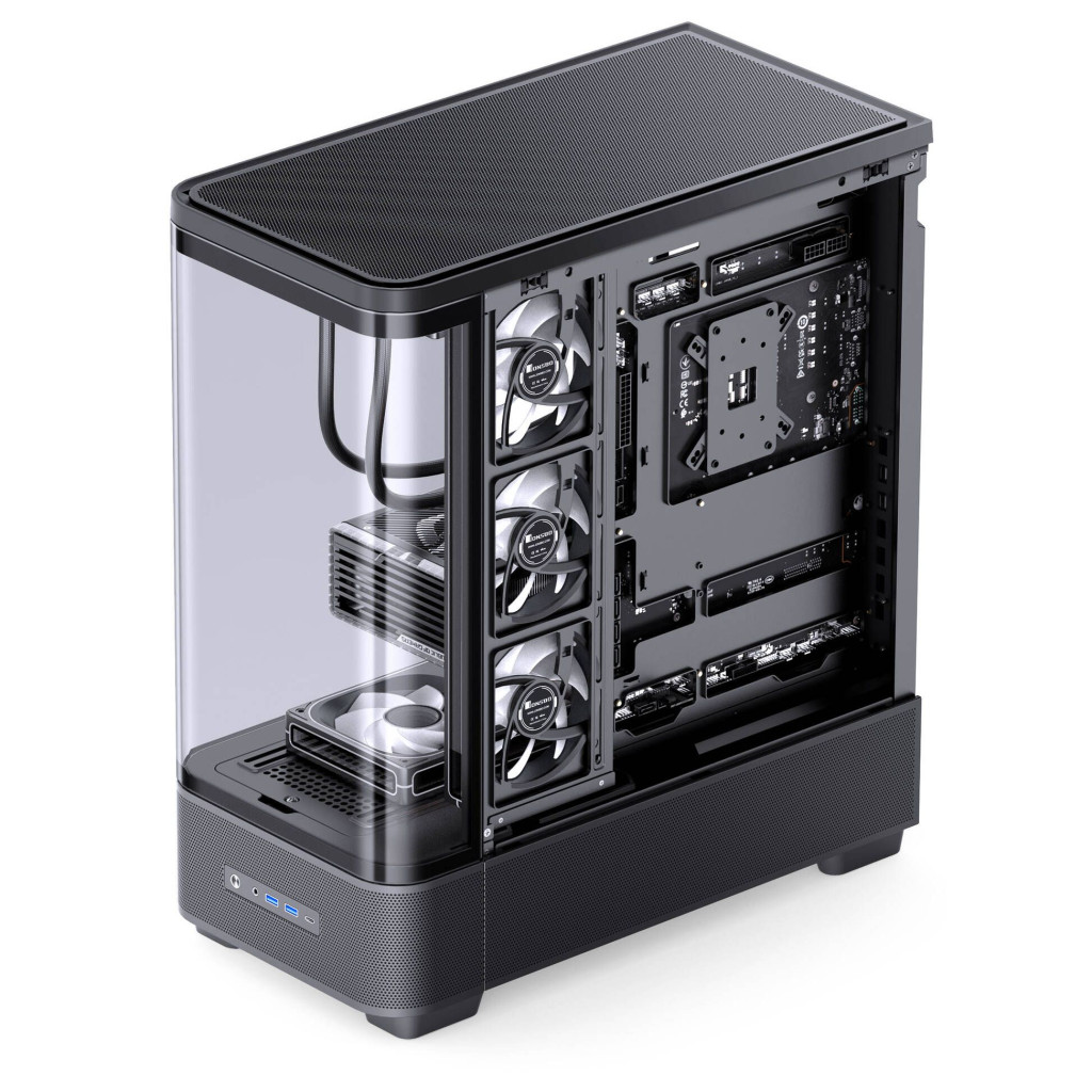 Jonsbo TK-5 PC Case, Mid Tower, ATX, Tempered Glass - Black