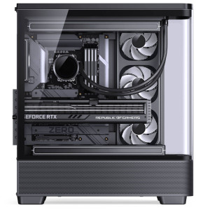Jonsbo TK-5 PC Case, Mid Tower, ATX, Tempered Glass - Black