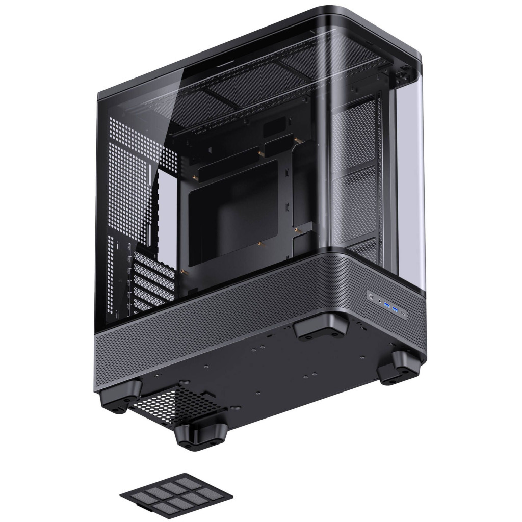 Jonsbo TK-5 PC Case, Mid Tower, ATX, Tempered Glass - Black