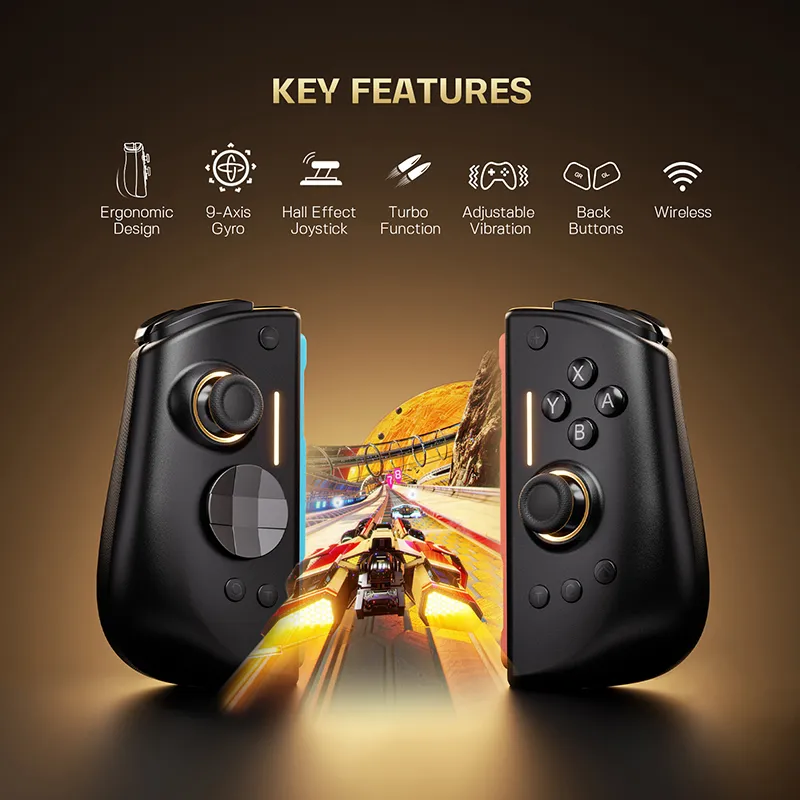 NYXI Hyperion 3 Switch 2 Wireless Hall-Effect Modular JoyPad - Black : image 6