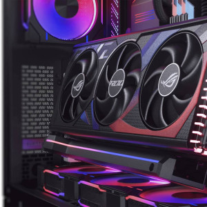 Phanteks PCIe Gen5 Vertical GPU Bracket DRGB 220mm PCIe 5.0x16 Riser Cable Black