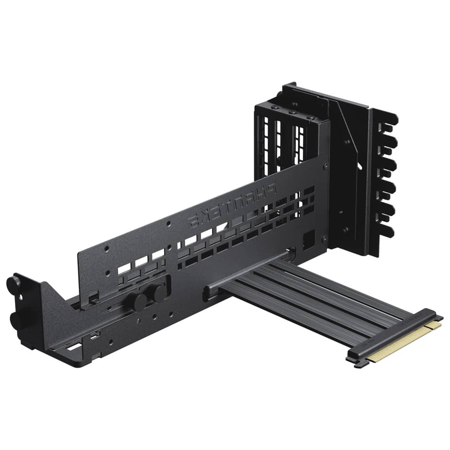 Phanteks PCIe Gen5 Vertical GPU Bracket DRGB 220mm PCIe 5.0x16 Riser Cable Black