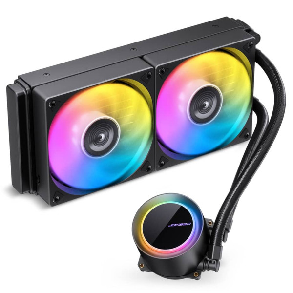 Jonsbo TG-240 ARGB Black All In One CPU Cooler – 240mm