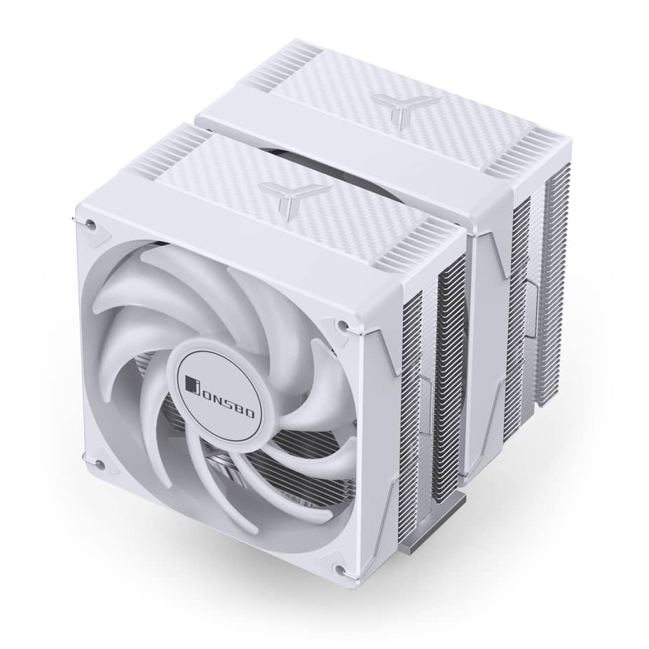 Jonsbo CR-3000E ARGB White Dual Tower CPU Cooler - 120mm