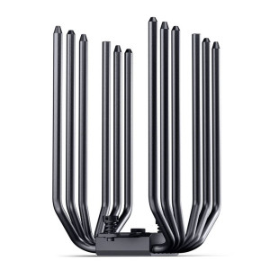 Jonsbo CC90 CPU Cooler, Dual Tower, 130mm PWM Fan, Segment Display - Black