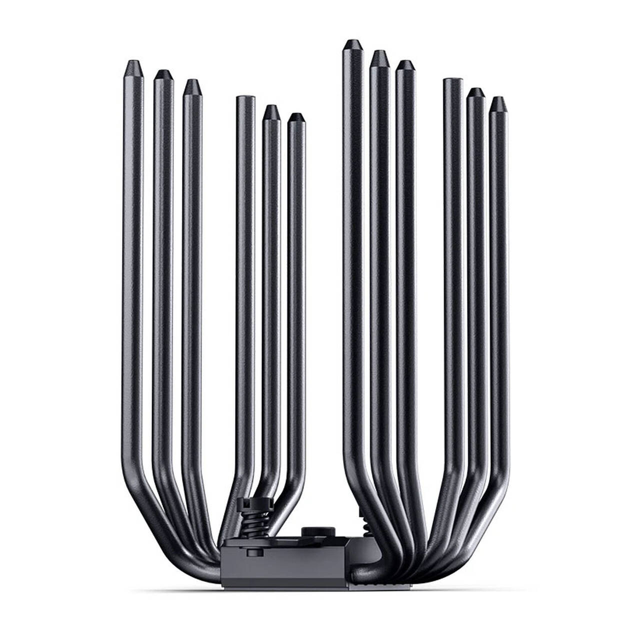 Jonsbo CC90 CPU Cooler, Dual Tower, 130mm PWM Fan, Segment Display - Black