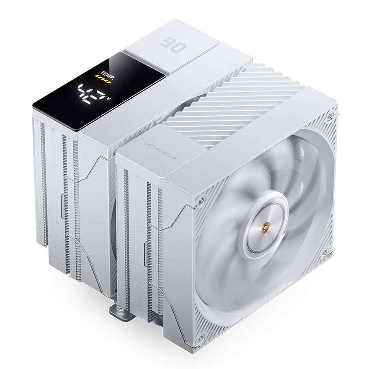 Jonsbo CC90 CPU Cooler, Dual-Tower, 130mm PWM Fan, Segment Display - Black