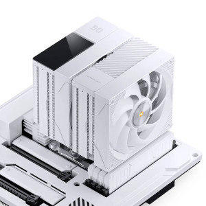 Jonsbo CC90 CPU Cooler, Dual-Tower, 130mm PWM Fan, Segment Display - Black