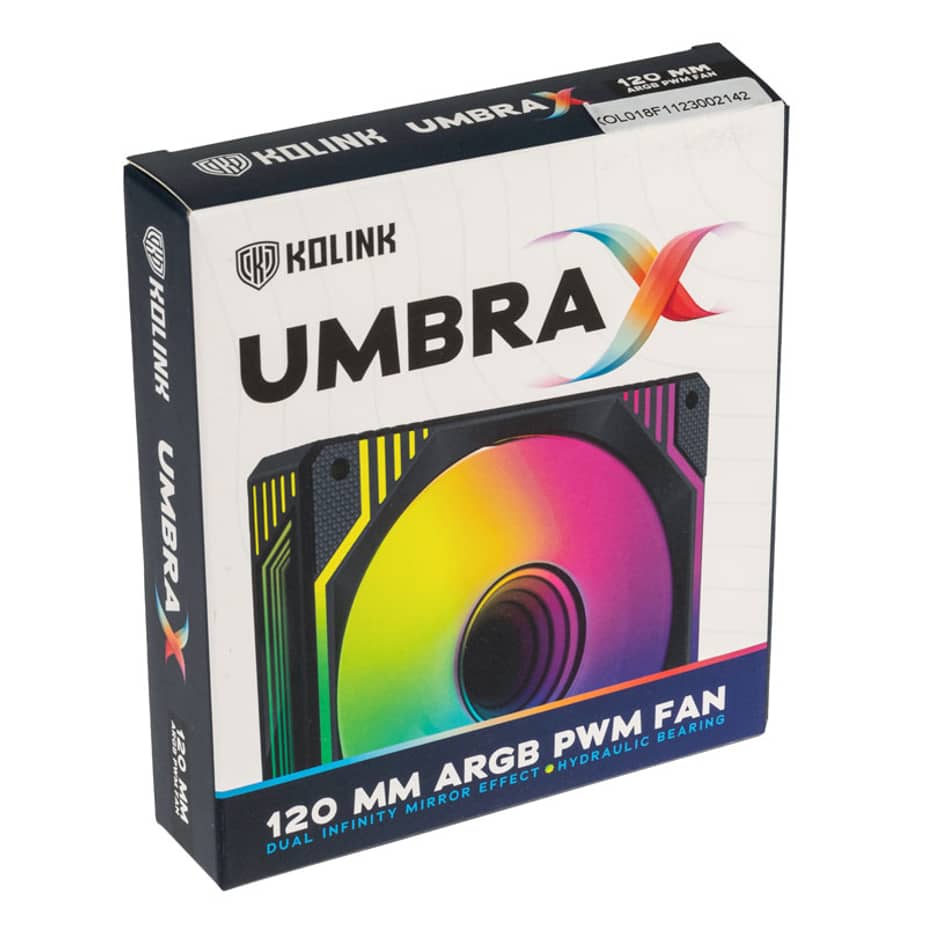 Kolink Umbra X 120mm ARGB High Performance PWM Case Fan - Black : image 8