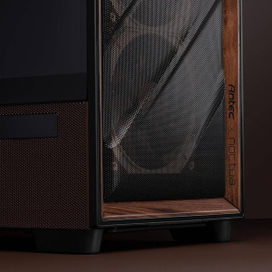 Antec Flux Pro Noctua Edition PC Case, Mid-Tower, E-ATX, Tempered Glass - Brown/Black