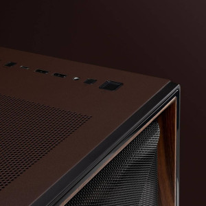 Antec Flux Pro Noctua Edition PC Case, Mid-Tower, E-ATX, Tempered Glass - Brown/Black