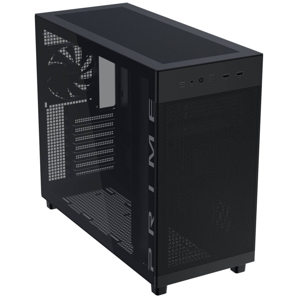 ASUS Prime AP303 PC Case, Mid-Tower, ATX, Tempered Glass - black : image 4