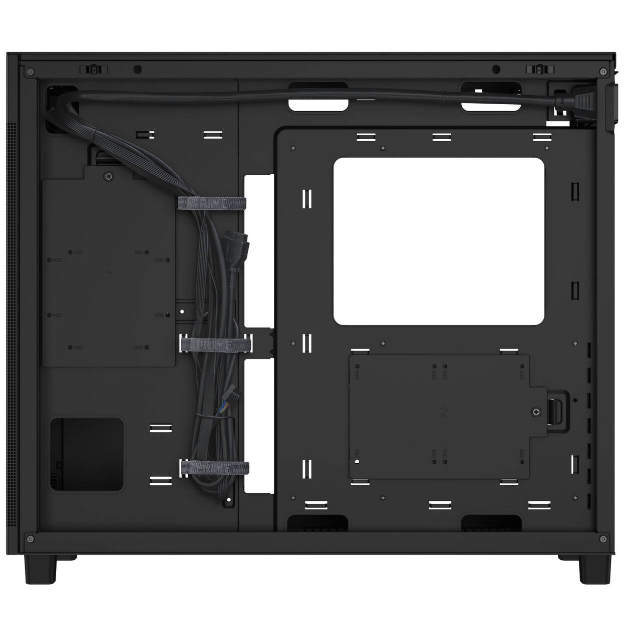 ASUS Prime AP303 PC Case, Mid-Tower, ATX, Tempered Glass - black : image 7