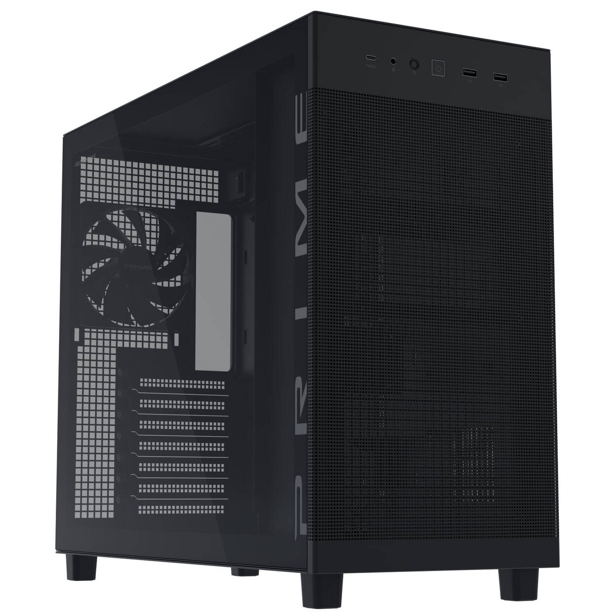 ASUS Prime AP303 PC Case, Mid-Tower, ATX, Tempered Glass - black : image 1