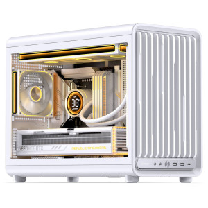 Jonsbo D33 STD PC Case, Mini Case, mATX, Tempered Glass - white