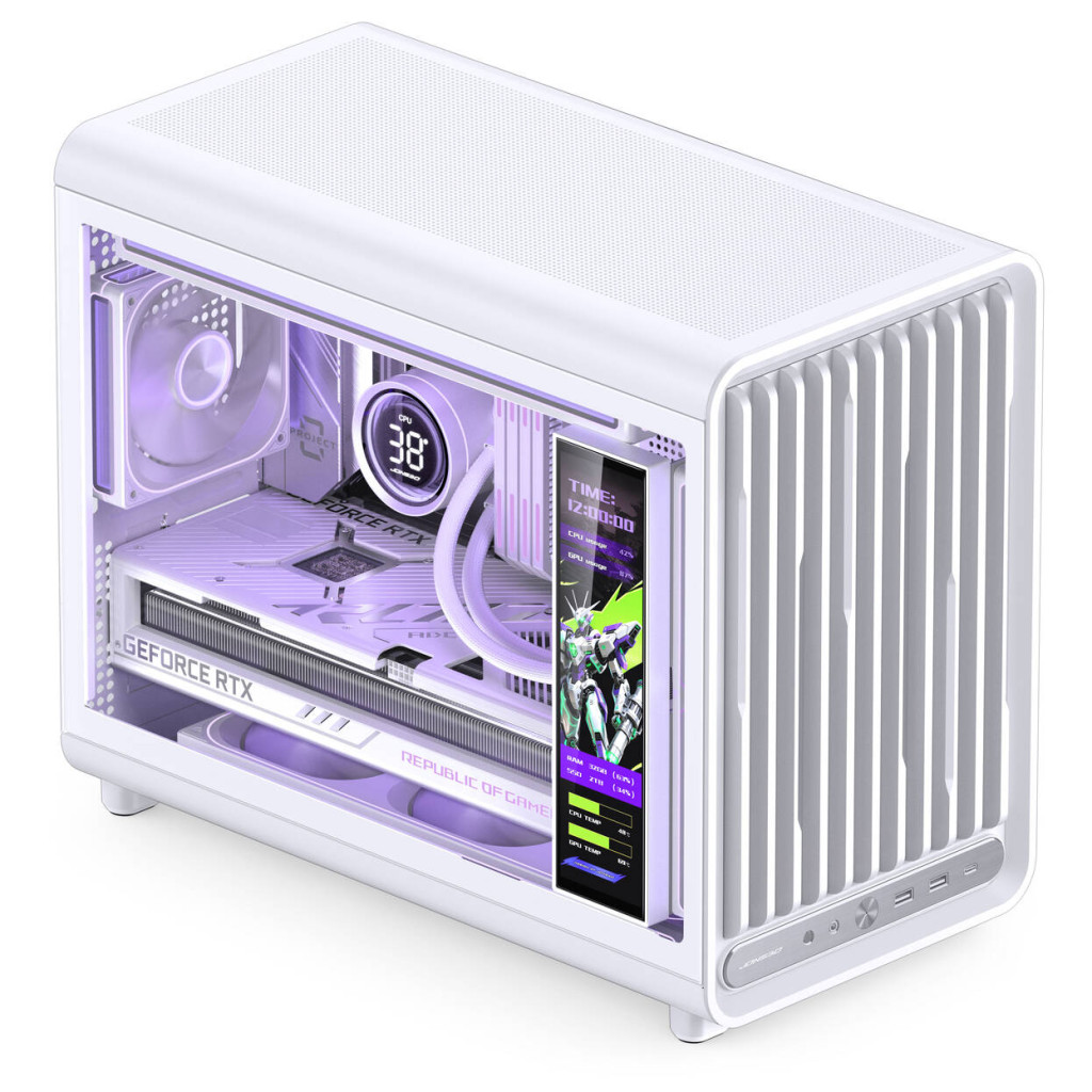 Jonsbo D33 STD PC Case, Mini Case, mATX, Tempered Glass - white