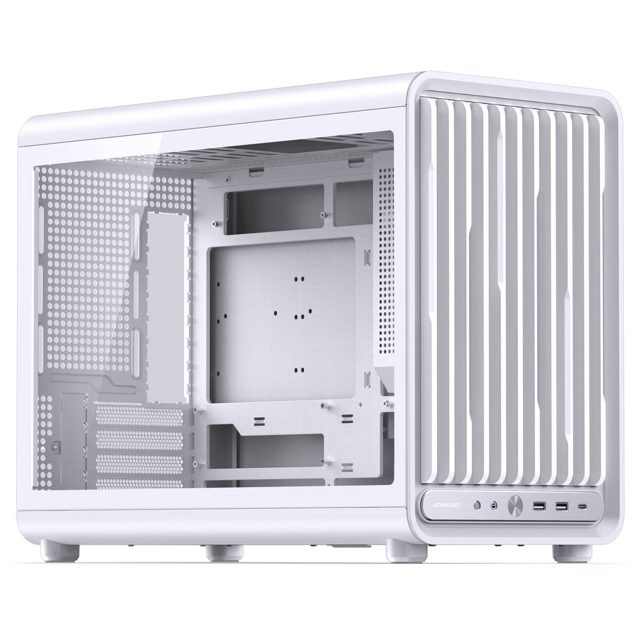 Jonsbo D33 STD PC Case, Mini Case, mATX, Tempered Glass - white