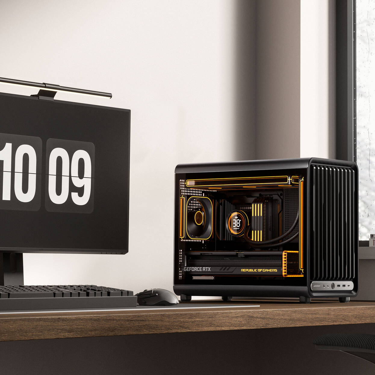 Jonsbo D33 STD PC Case, Mini Case, mATX, Tempered Glass - black