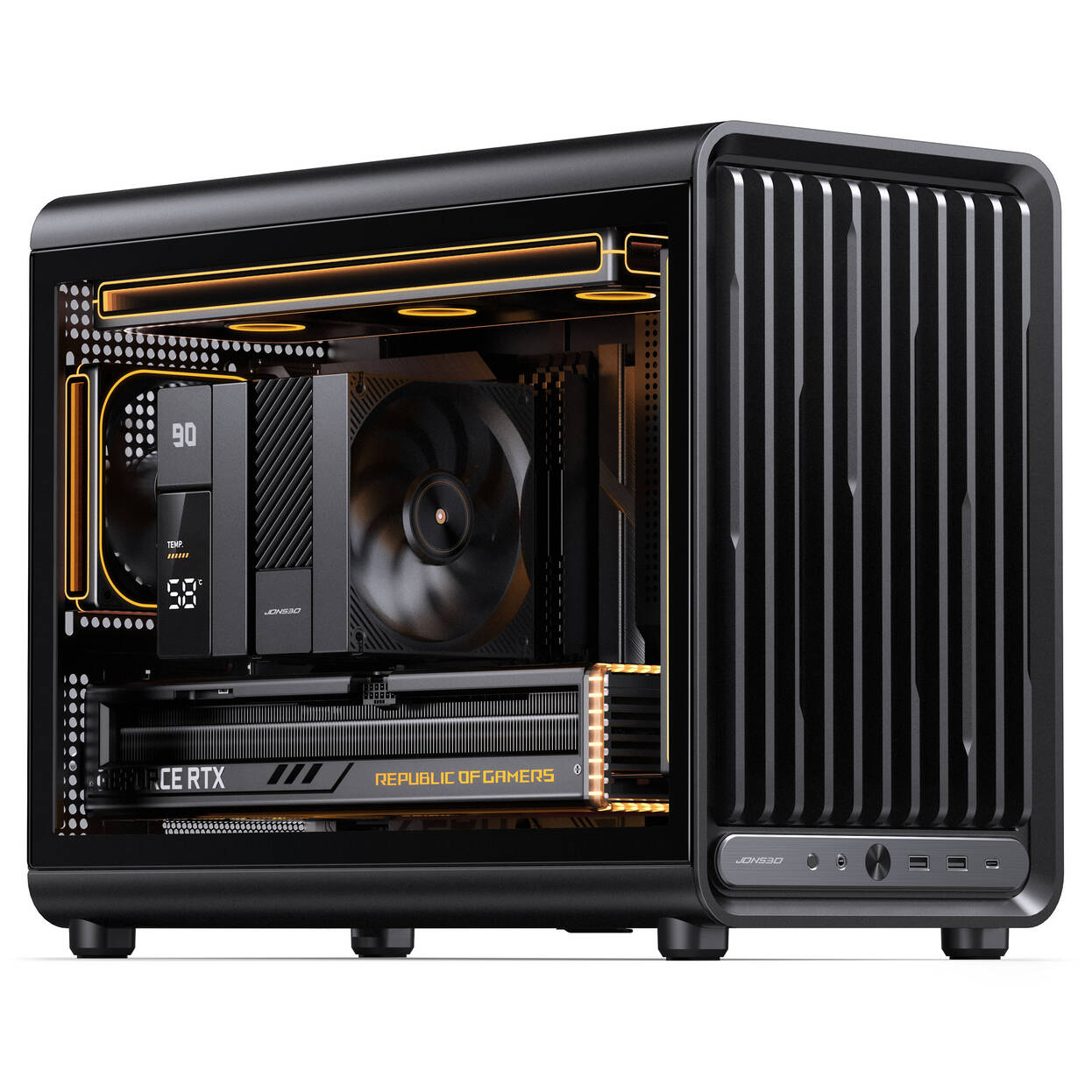 Jonsbo D33 STD PC Case, Mini Case, mATX, Tempered Glass - black