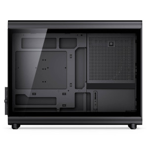 Jonsbo D33 Wood PC Case, Mini Case, mATX, Tempered Glass - Black, Wood