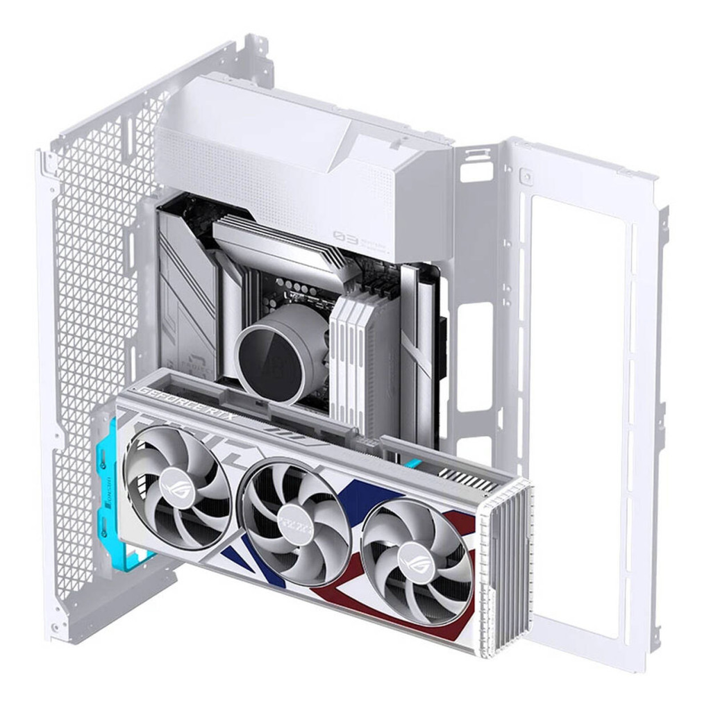 Jonsbo A50 vertical graphics card holder, PCIe 5.0 cable, 175mm - white