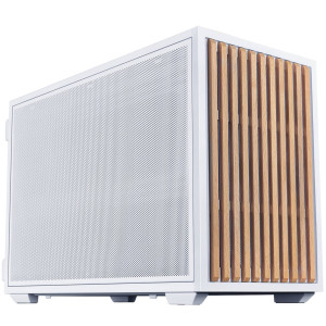 Lian Li DAN Cases B4 Wood Edition PC Case, Micro-ATX - Beech, White