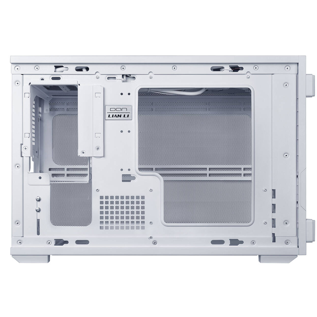 Lian Li DAN Cases B4 Wood Edition PC Case, Micro-ATX - Beech, White