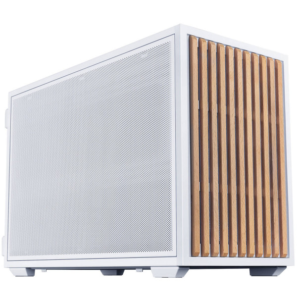 Lian Li DAN Cases B4 Wood Edition PC Case, Micro-ATX – Beech, White