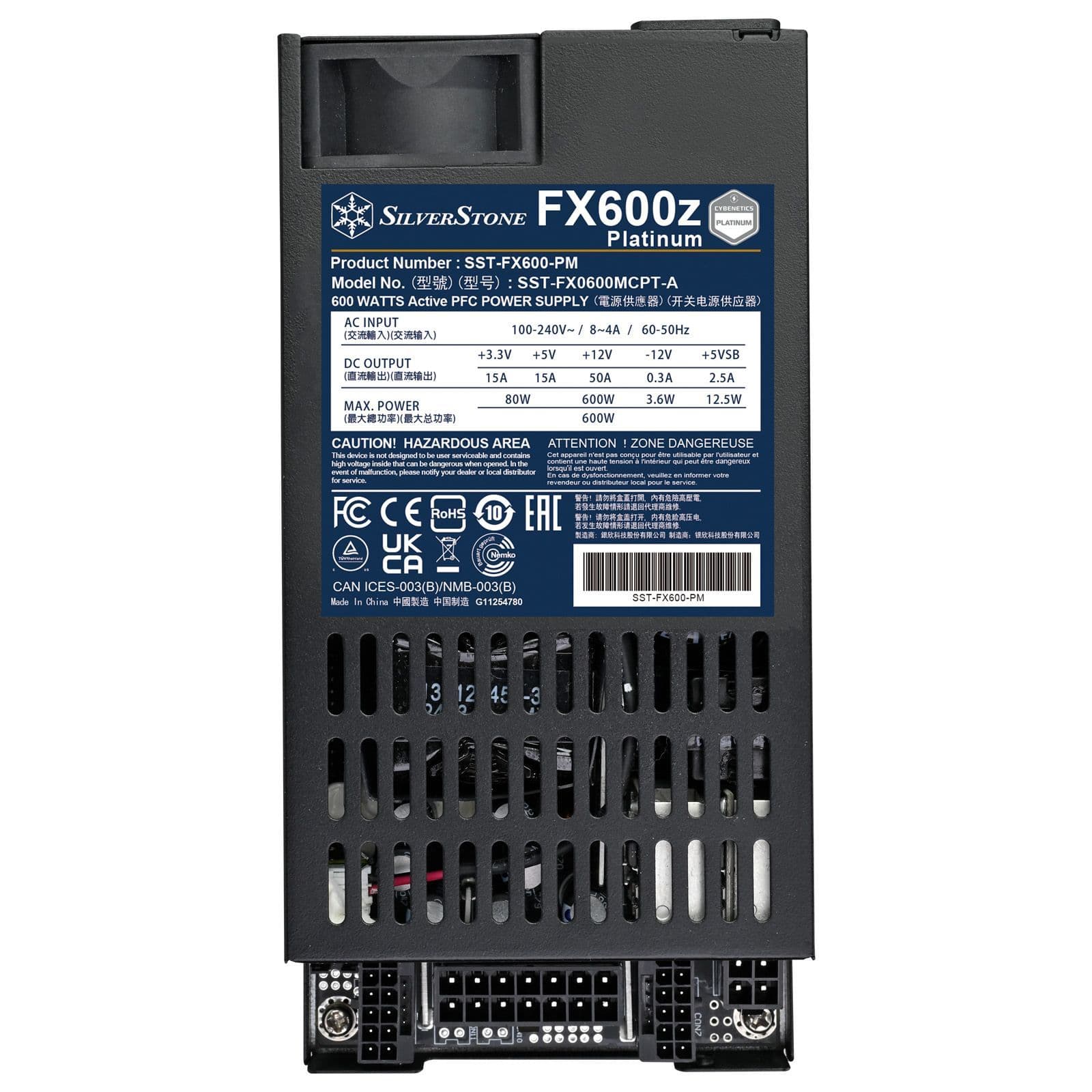 Silverstone 600w Flex Fully Modular Cybenetics Platinum Power Supply : image 4