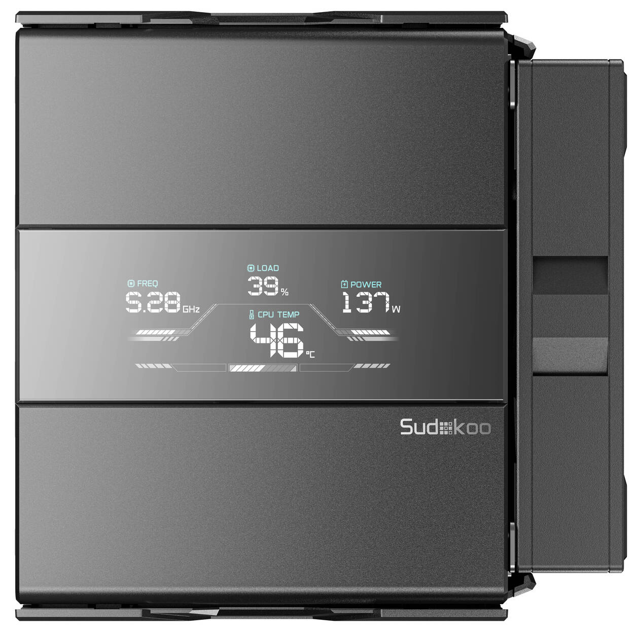 Sudokoo SK620V CPU Cooler, Dual Tower - 2x 120mm, black