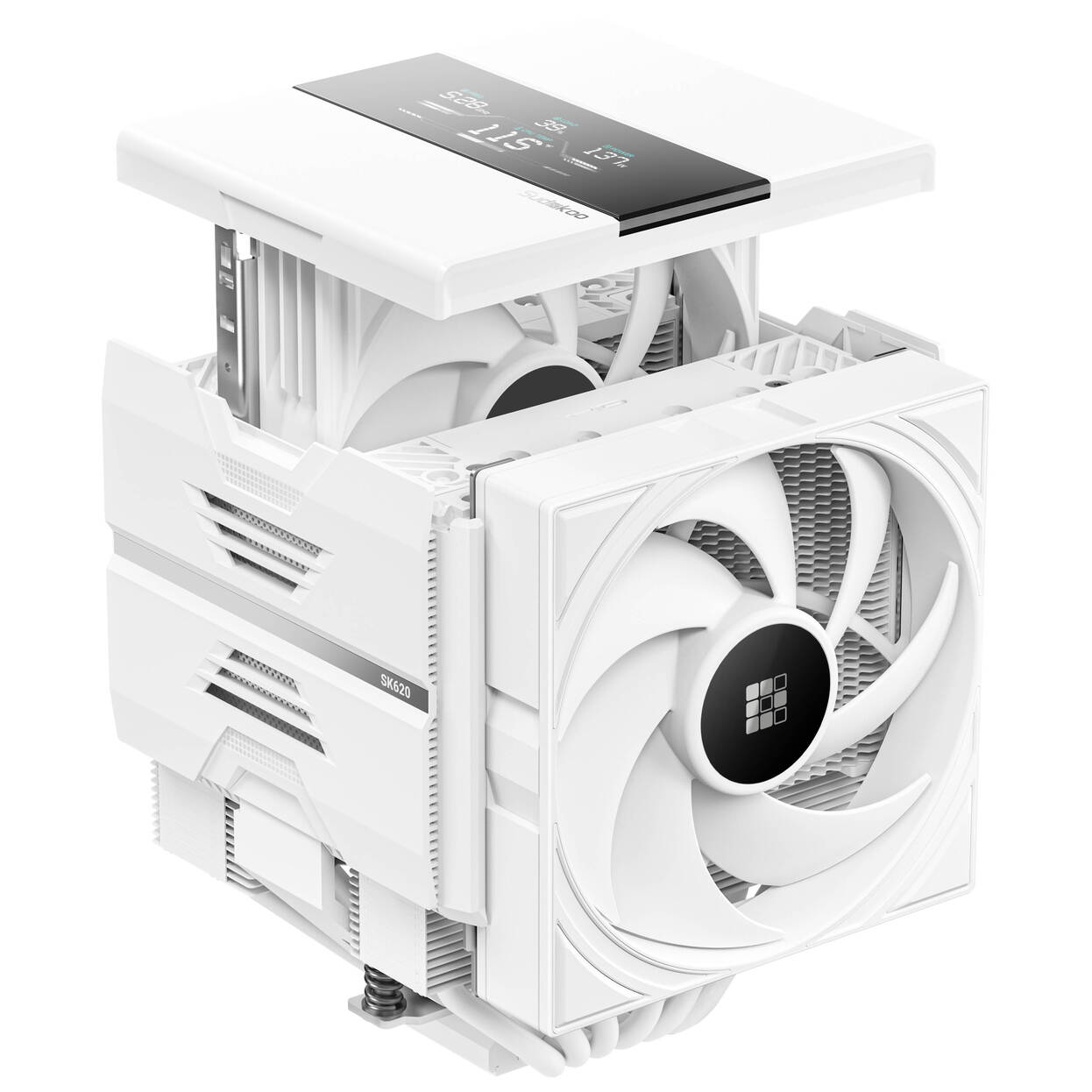 Sudokoo SK620V CPU Cooler, Dual Tower - 2x 120mm, white