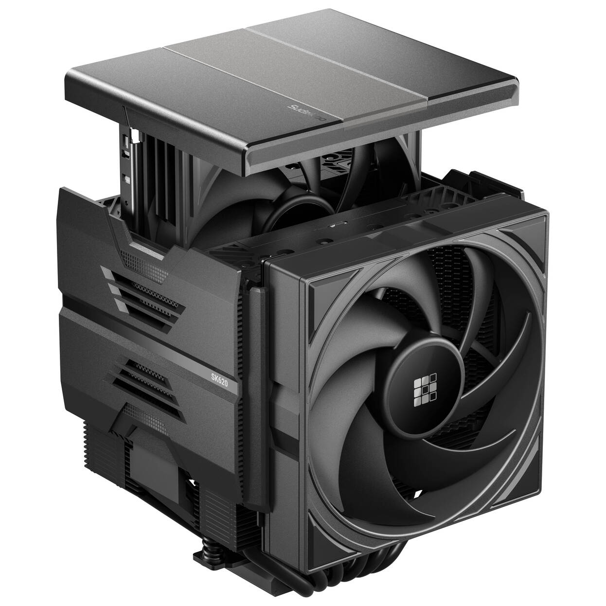 Sudokoo SK620 CPU Cooler, Dual Tower - 2x 120mm, black