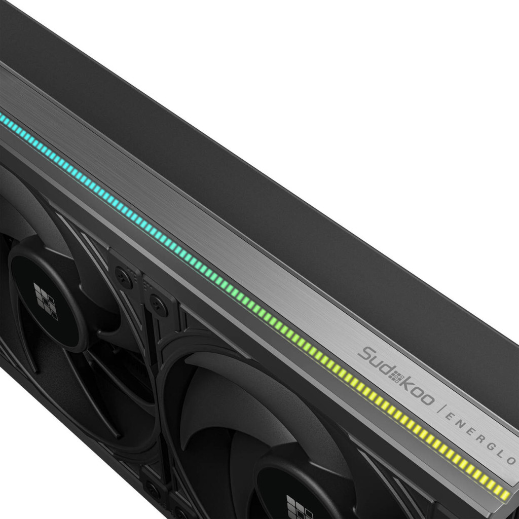 Sudokoo Energlo 360 AiO Water Cooling, LCD Display, ARGB - 360mm, Black